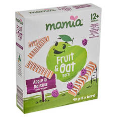 Apple & Raisin with Yogurt Fruit & Oat Bars 12+ Months 6 Pack 90g